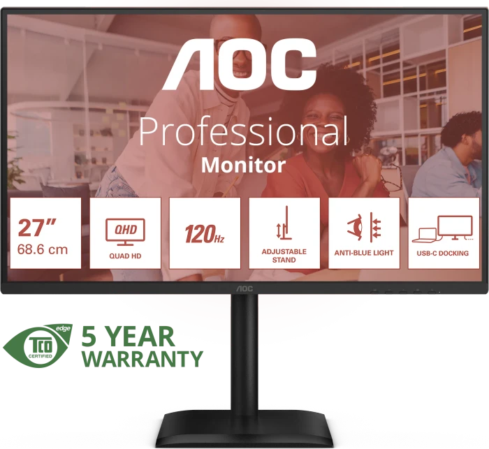 AOC Q27E4CV, 27"