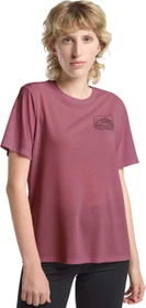 Jack Wolfskin Vonnan Graphic Funktionsshirt kurzarm ridge leaf raisin (Damen)