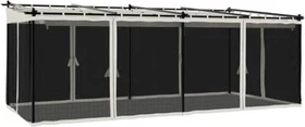 vidaXL Pavillon 6x3m mit Netzwänden creme