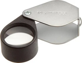 Eschenbach Einschlaglupe 10x 23mm silber/schwarz