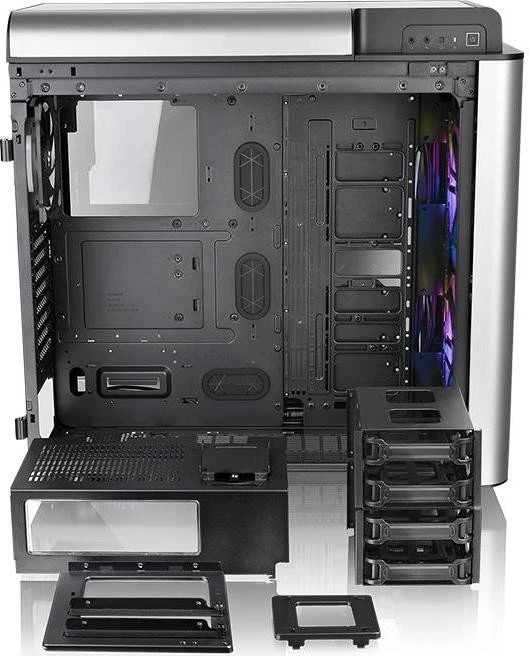 Thermaltake Level 20 GT ARGB, schwarz/silber, Glasfenster