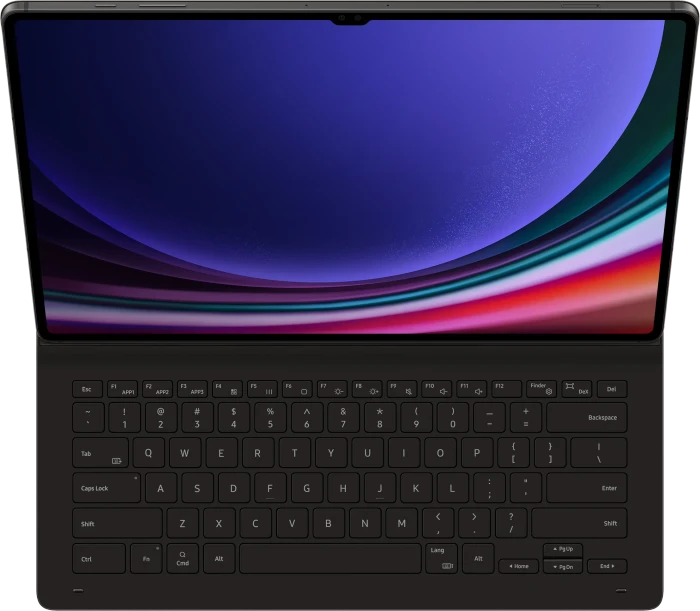 Samsung EF-DX910 Book Cover Keyboard Slim für Galaxy Tab S9 Ultra / Tab S10 Ultra, schwarz, DE