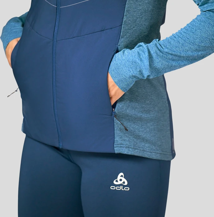 Odlo Run Easy S-Thermic Laufweste blue wing teal (Damen)