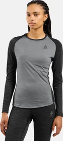 Odlo Natural Performance Wool 130 Base Layer Funktionsshirt langarm grey melange/dark grey melange (Damen)