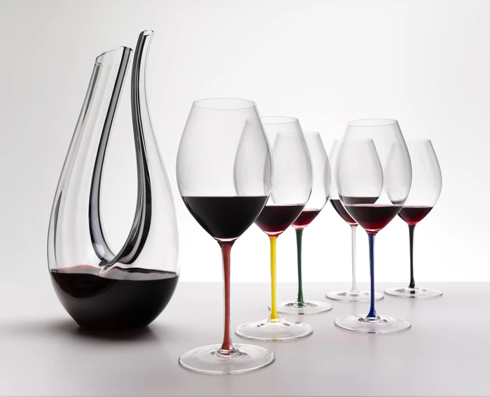 Riedel Fatto A Mano Syrah Rotweinglas grün