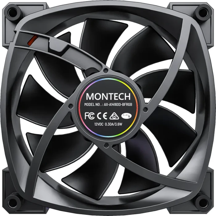 Montech RX140 PWM ARGB schwarz, 140mm