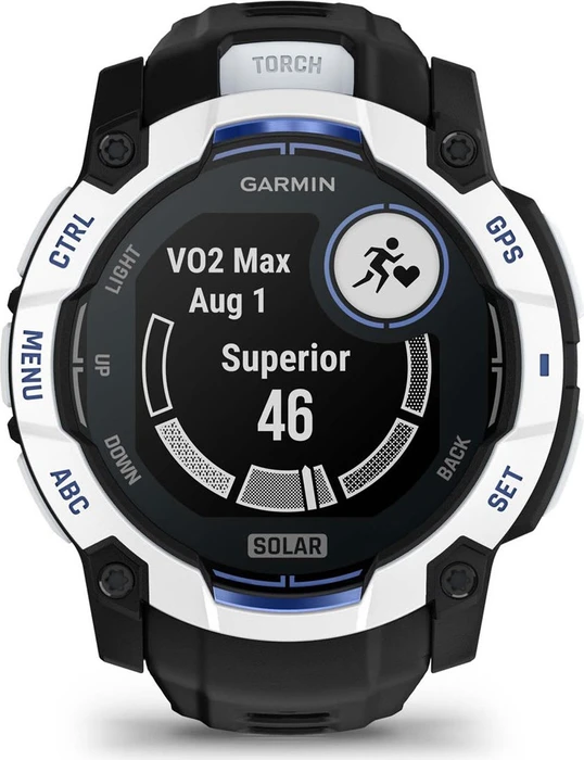 Garmin Instinct 3 Solar 50mm whitestone/black-bolt blue