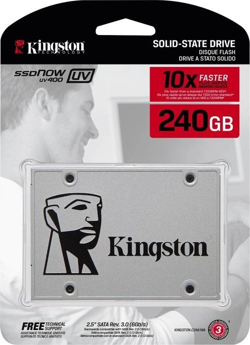 Kingston SSDNow UV400 240GB, 2.5" / SATA 6Gb/s