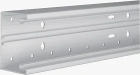 Hager Brüstungskanal-Unterteil PVC frontrastend BR 68x100mm Oberteil 80mm in lichtgrau