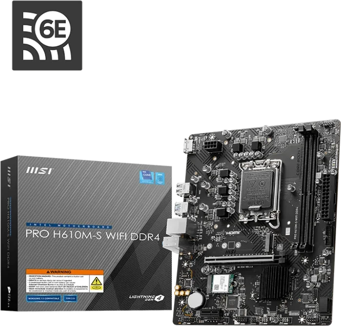 MSI PRO H610M-S WIFI DDR4 (Intel 1700)