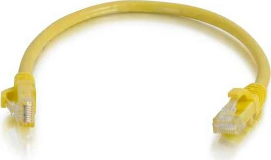 C2G Patchkabel, Cat6, U/UTP, RJ-45/RJ-45, 0.5m, gelb