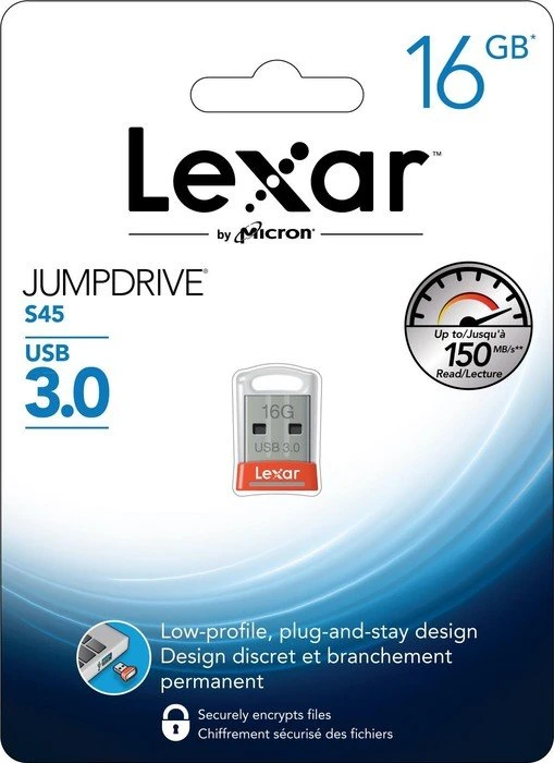 Lexar JumpDrive S45 16GB, USB-A, USB 3.2 Gen 1×1