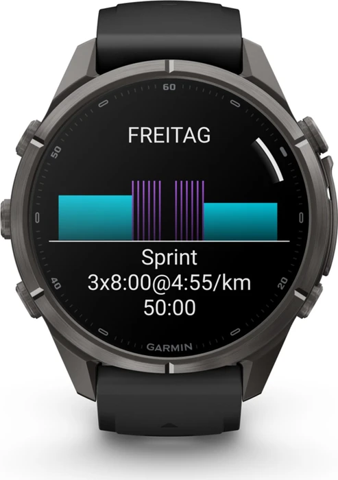 Garmin Fenix 9 Pro 43mm carbon grey dlc titanium/black-pebble grey