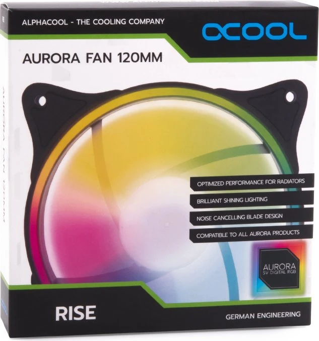 Alphacool Rise Aurora, schwarz, 120mm