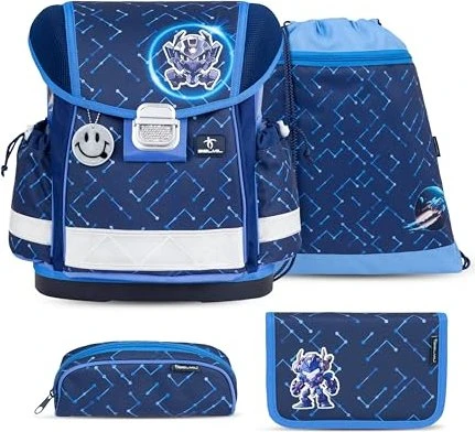 Belmil Classy Navy Blue Tech Schultaschen-Set, 4-tlg.