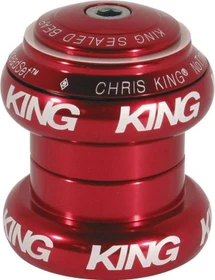 Chris King NoThreadSet 1 1/8" straight Steuersatz komplett externe Lagerschalen (EC) rot