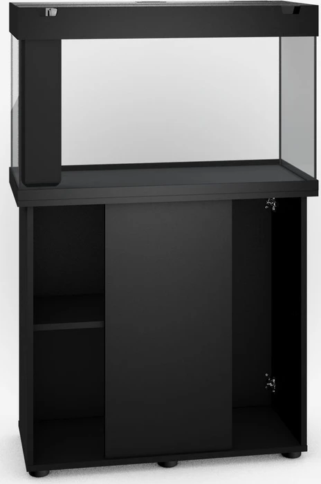 Juwel Rio 125 LED Aquarium-Set mit Unterschrank, schwarz/schwarz, 125l