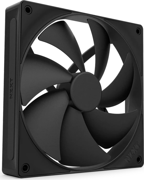 NZXT F Series F140P (2024), Matte Black, schwarz, 140mm