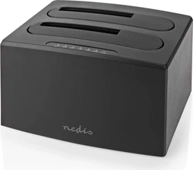 Nedis Dual Bay HDD Docking Station, 2x 2.5"/3.5", USB-B 3.0 (HDDUDB3210BK)