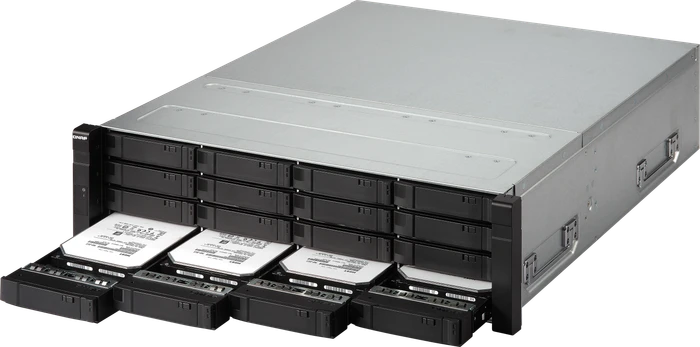QNAP ES1640dc v2, 32GB RAM, 4x SFP+ 10Gb/s, 2x RJ-45 10GBase-T, 3HE