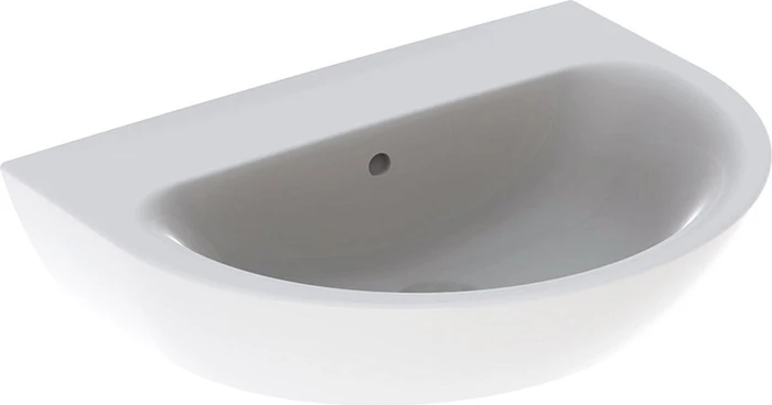 Geberit Renova Waschtisch 65cm, ohne Hahnloch, mit Überlauf, weiß/KeraTect