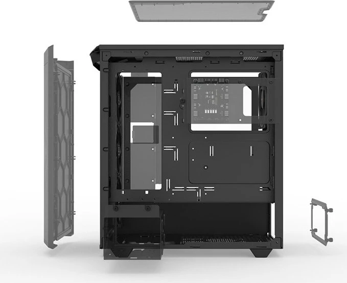 be quiet! Pure Base 500 FX, schwarz, Glasfenster