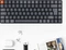 Keychron K3 V2, 75% TKL, LEDs weiß, hot-swap, schwarz/grau, Keychron LOW PROFILE Optical BROWN, USB/Bluetooth, DE Vorschaubild