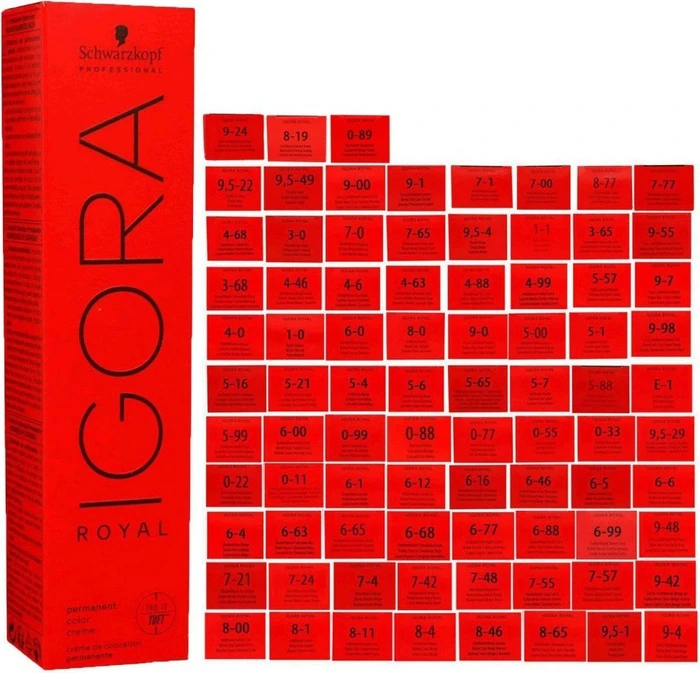 Schwarzkopf Igora Royal Haarfarbe 6-29 dunkelblond asch violett extra, 60ml