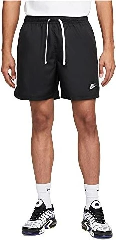 Nike Sportswear Sport Essentials Flow-Webshorts Hose kurz schwarz/weiß (Herren)