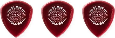 Dunlop Flow Gloss Pick, 2.0mm, 3-Pack