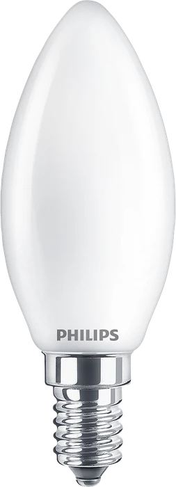 Philips Classic LED Kerze E14 4.3-40W/827, 2 Stück