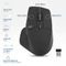Act Wireless Multi-Connect Mouse 2400dpi, schwarz, USB/Bluetooth Vorschaubild