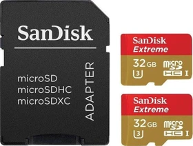 SanDisk Extreme R90/W40 32GB Kit, UHS-I U3, Class 10, 2er-Pack
