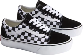 Vans Old Skool Platform Checkerboar schwarz/weiß (Damen)