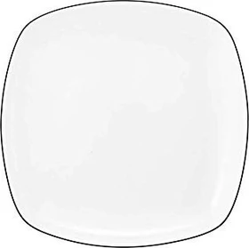 Seltmann Weiden Lido Black Line 10826 Brotteller eckig 17.5x17.5cm
