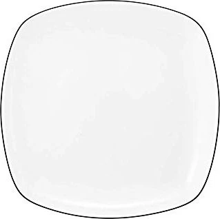 Seltmann Weiden Lido Black Line 10826 Brotteller eckig 17.5x17.5cm