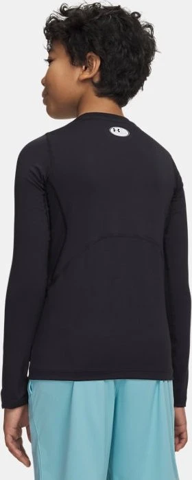 Under Armour HeatGear Armour Funktionsshirt langarm schwarz/weiß (Junior)
