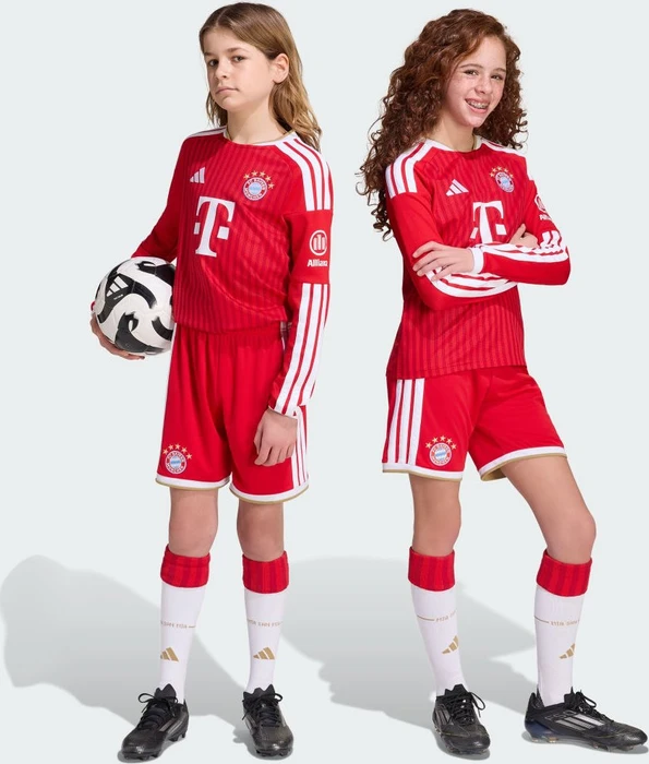 adidas FC Bayern München 2026/2027 Heimtrikot langarm (Junior)
