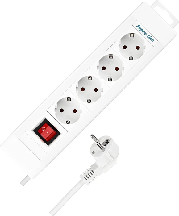 REV Ritter SupraLine mit Schalter, 4-fach, 1.9m
