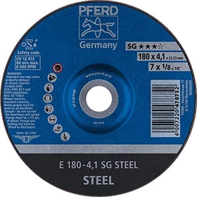Pferd E 180-4.1 SG STEEL Schleifscheibe, 180x4.1x22.23mm, 10 Stück