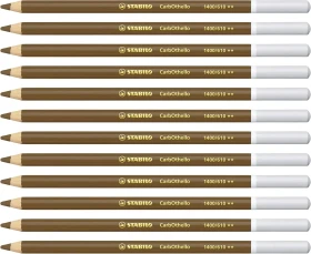 STABILO CarbOthello Kreidestift umbra cypr. Natur, 12er-Pack