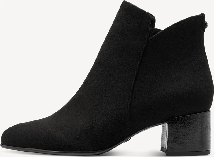 Tamaris Essentials Leder Stiefelette schwarz (Damen)