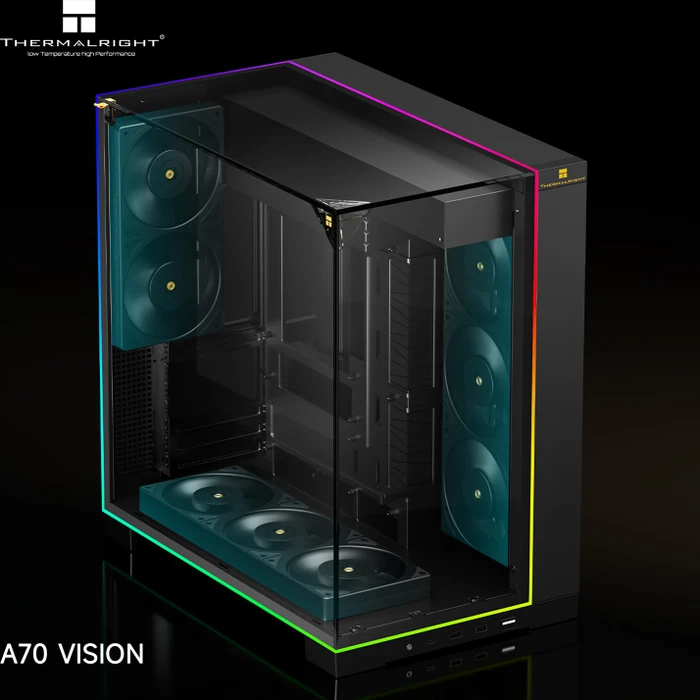 Thermalright A70 Vision Black, schwarz, Glasfenster