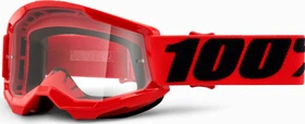 100% Strata2 Schutzbrille red/clear lens (Junior)