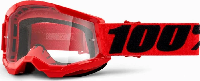 100% Strata2 Schutzbrille red/clear lens (Junior)