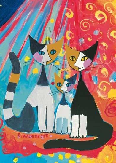 Schmidt Spiele Rosina Wachtmeister Glückliche Katzenfamilie