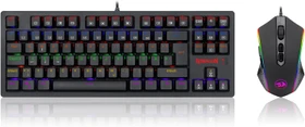 Redragon 2in1 Gamer Value Kit, Mechanical RGB Keyboard (Outemu Brown) + RGB Gaming Mouse, USB, DE