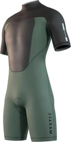 Mystic Brand Back Zip Shorty kurzarm 3/2/2mm dark olive (Herren)