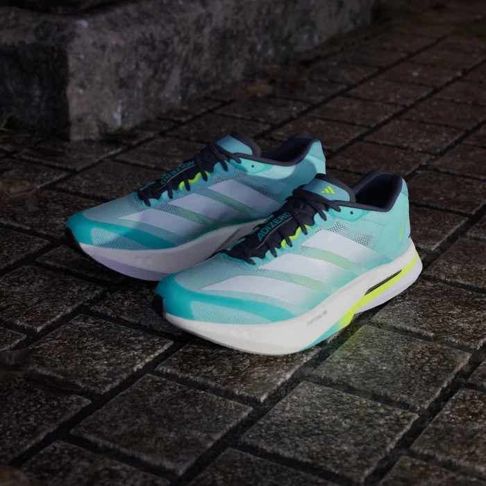 adidas Adizero Boston 13 flash aqua/cloud white/lucid lemon (Herren)