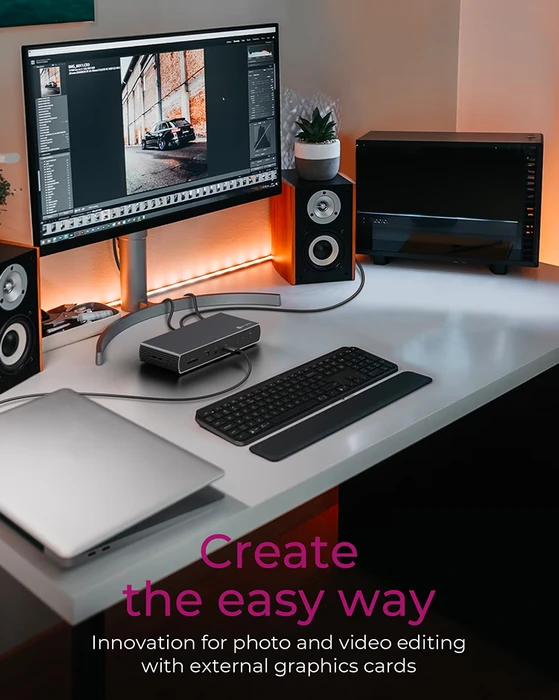 RaidSonic Icy Box IB-DK8801-TB4 10 in 1 Thunderbolt Dock, Thunderbolt 4 [Buchse]